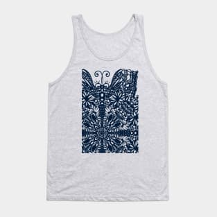 Dark blue lace Tank Top